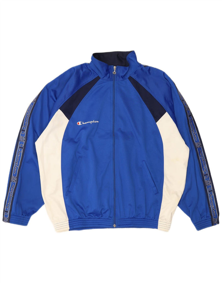Jachetă de top pentru trening pentru bărbați Champion, 2XL, albastru, poliester color bloc