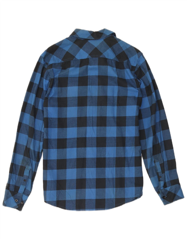 Cămașă de flanel pentru bărbați Adidas Mic, albastru, din bumbac