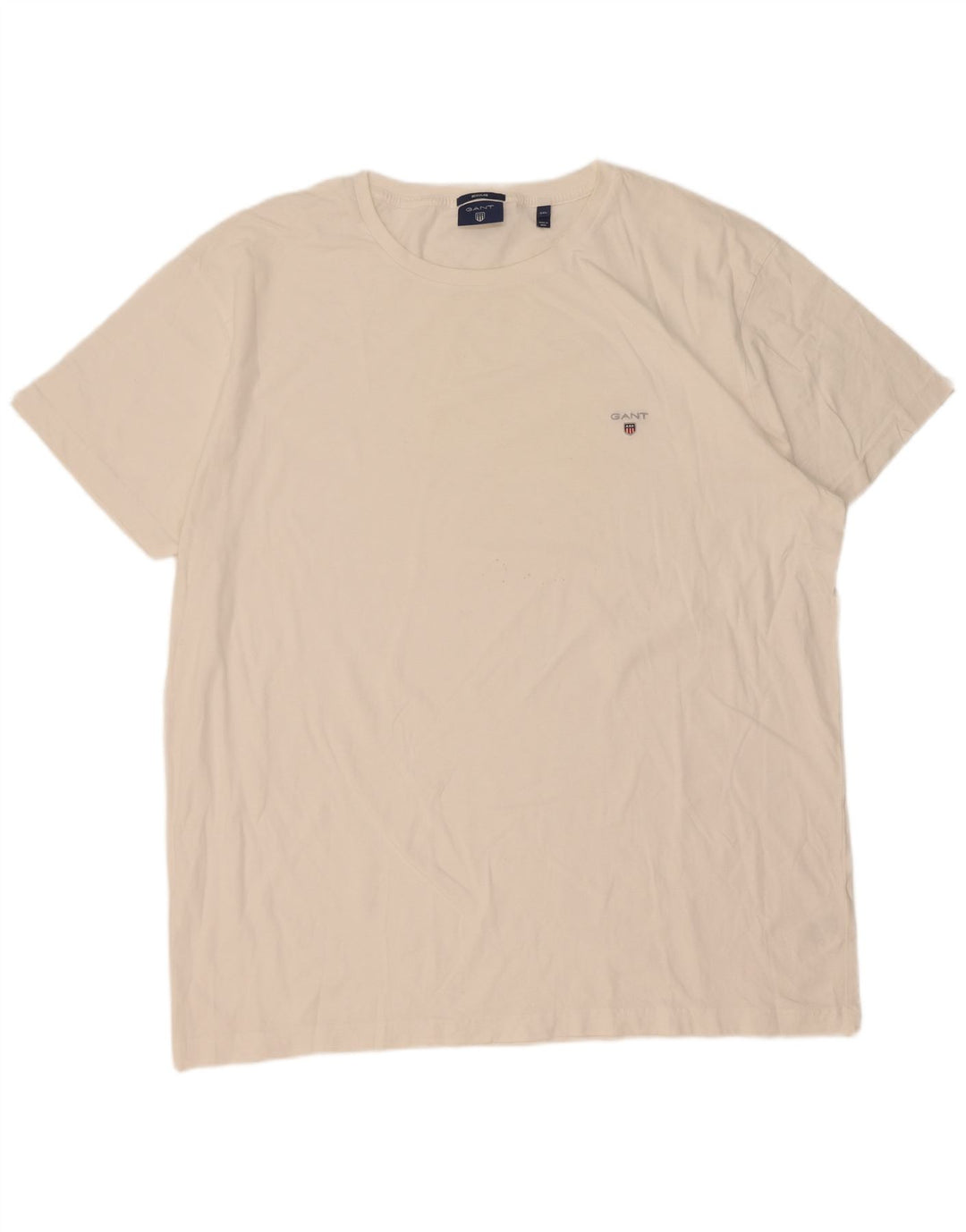 Tricou Gant pentru bărbați, cu croiala normală, 3XL, bumbac alb
