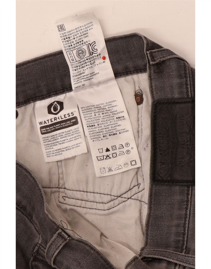 Blugi drepti pentru bărbați Levi's W34 L30 bumbac gri