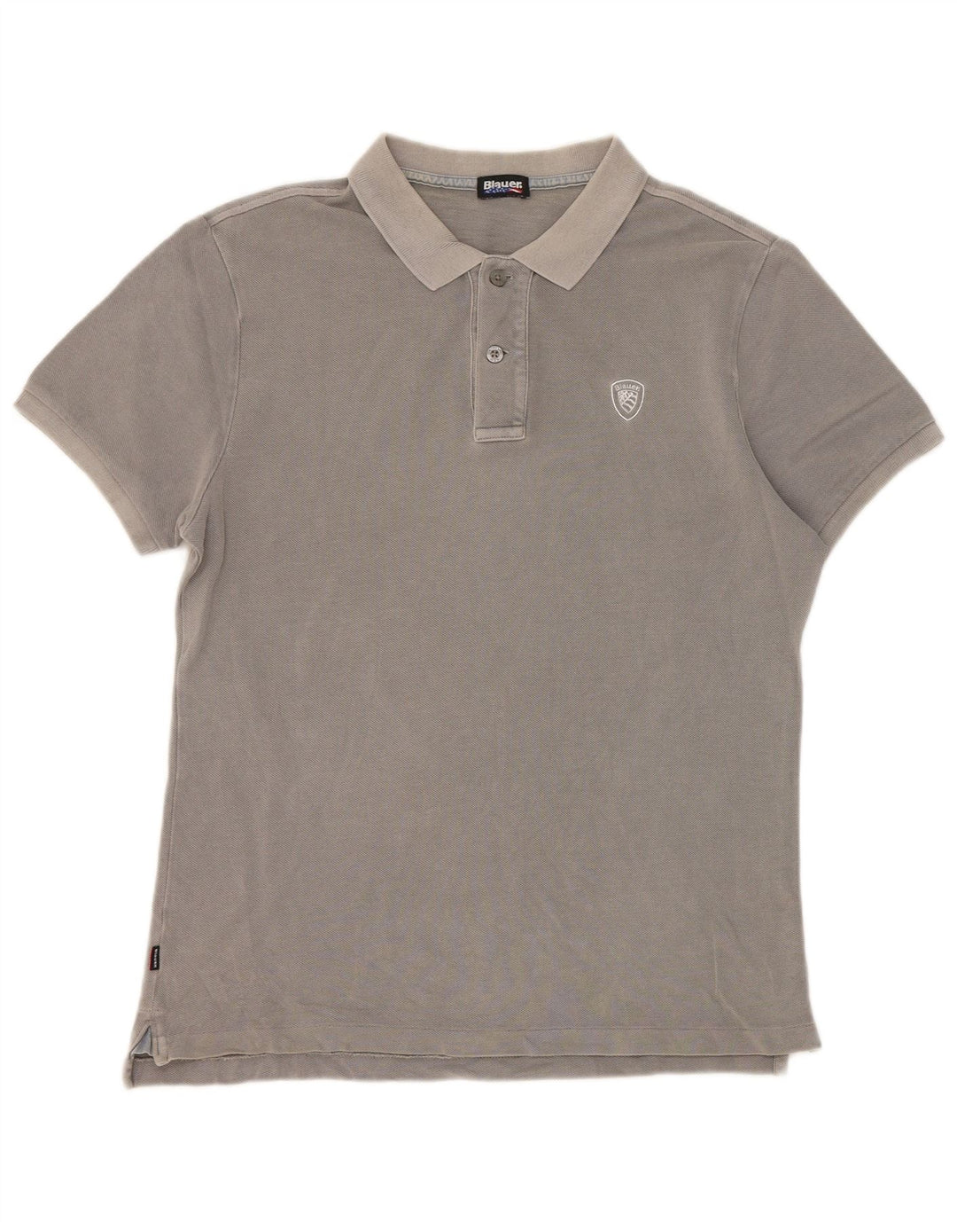 Tricou polo Blauer pentru bărbați, gri mediu