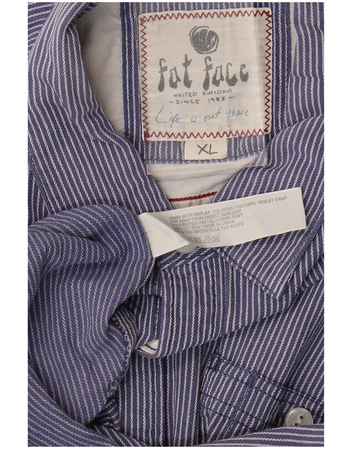 Cămașă pentru bărbați Fat Face XL Blue Pinstripe Bumbac