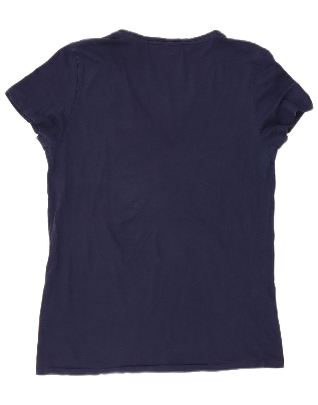 RALPH LAUREN Tricou pentru femei Top UK 12 Medium Bleumarin Bumbac