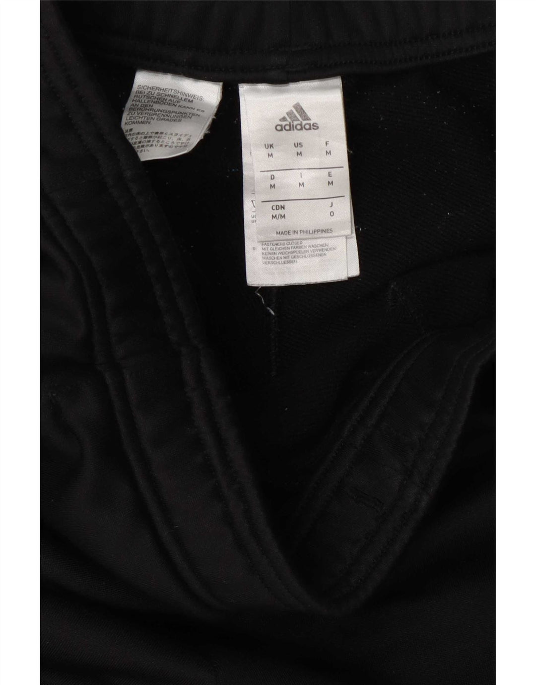 Pantaloni de trening Adidas pentru bărbați, poliester mediu negru