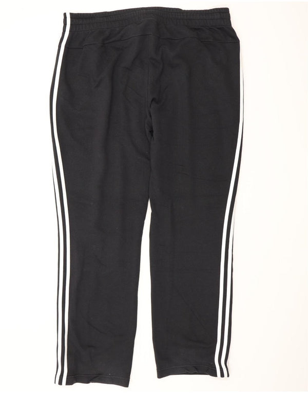Pantaloni de trening Adidas pentru femei UK 24/26 2XL bumbac negru