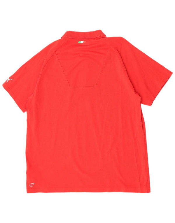 Tricou polo Puma Ferrari pentru bărbați XL, bumbac roșu