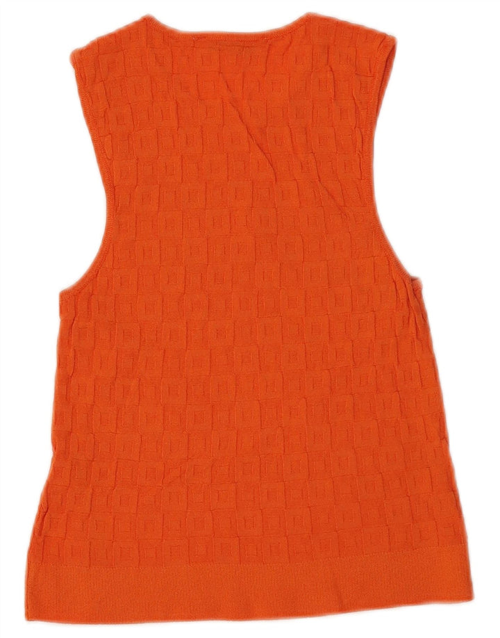 Vestă Crop Top pentru femei Zara UK 8 Small Orange Viscose