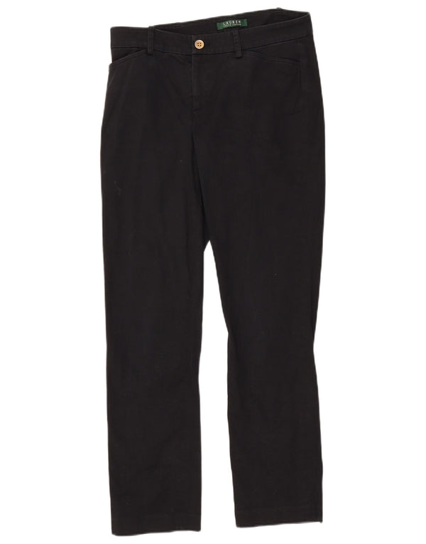 Pantaloni casual drepti pentru femei Ralph Lauren US 4 Small W27 L28 Negru