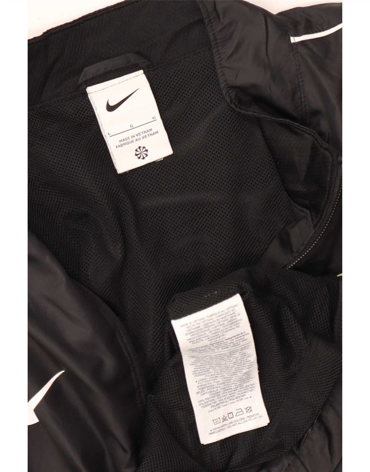 Nike pentru bărbați Bedmond F.C. Trening Top Jachetă mare poliester negru