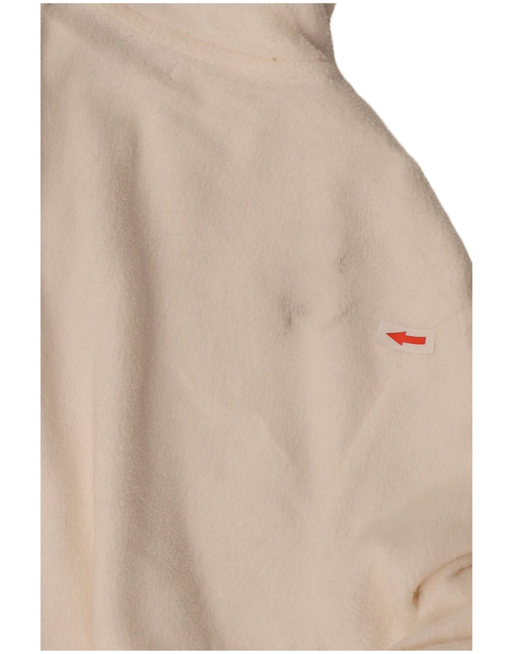 Jachetă fleece pentru femei Marks & Spencer UK 12 Poliester alb mediu mediu