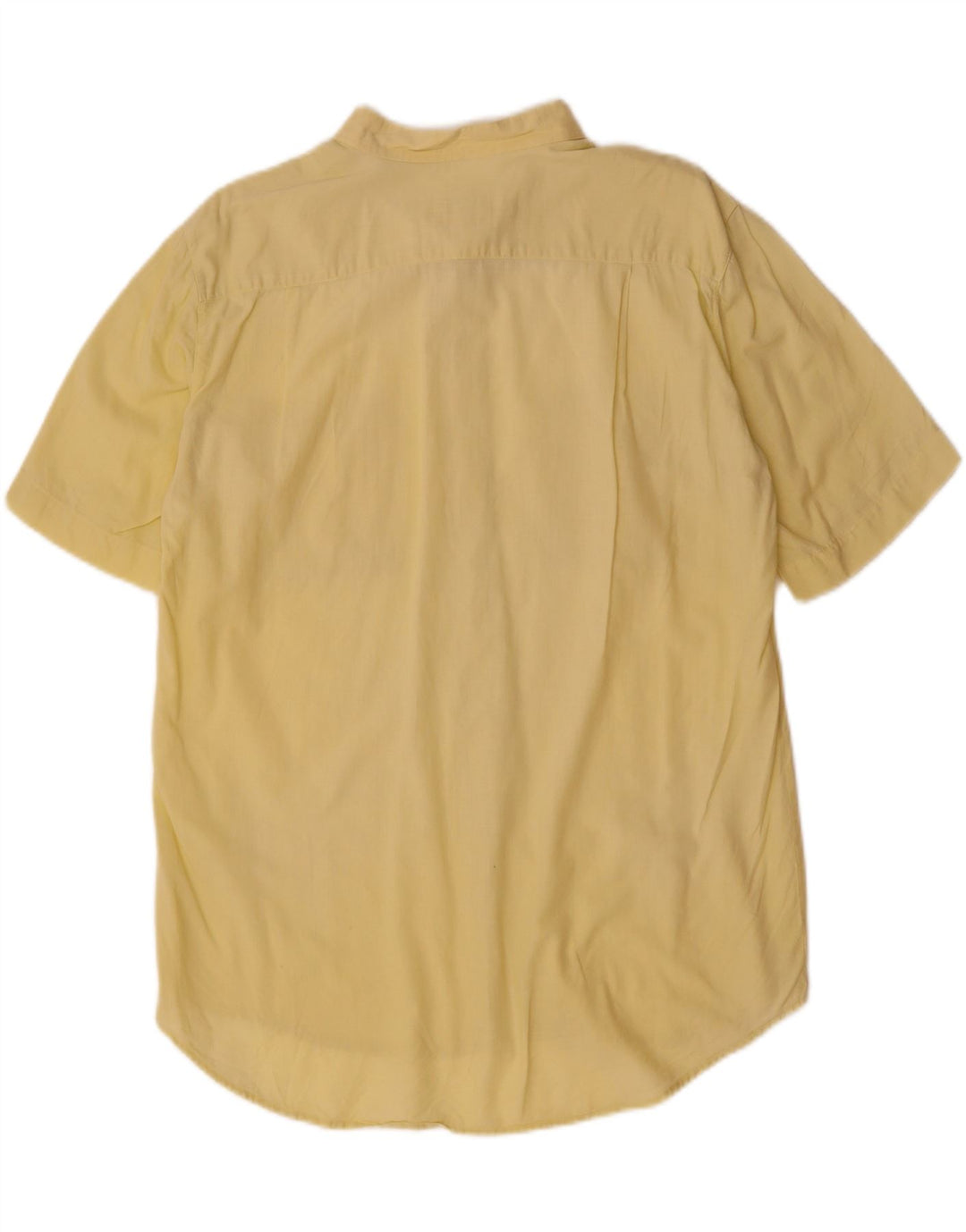 WAMPUM Mens Short Sleeve Shirt Large Yellow