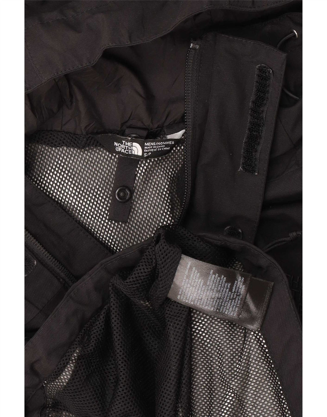 Jachetă de ploaie cu glugă The North Face pentru bărbați UK 36 Small Black Nylon