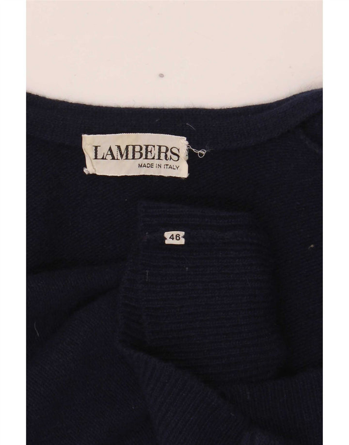 Pulover cardigan pentru femei Lambers IT 46 mare albastru marin Floral