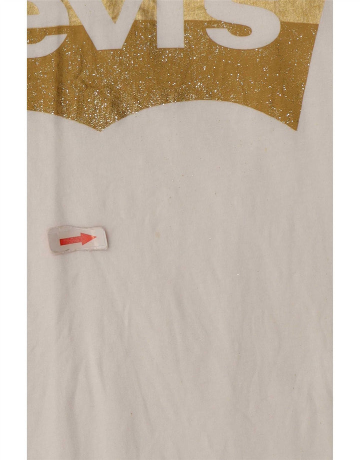 Tricou grafic Levi's pentru femei Top UK 14 Medium White