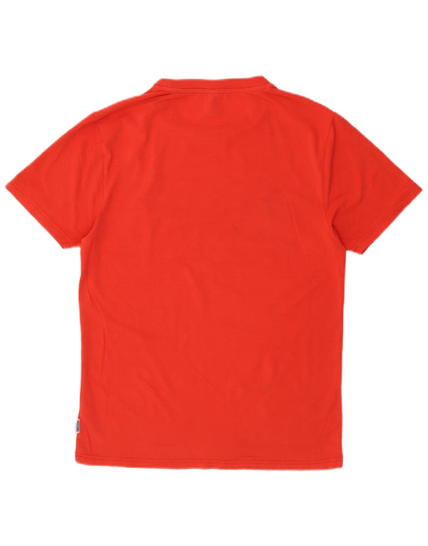 MOSCHINO Mens Graphic T-Shirt Top Small Red Cotton