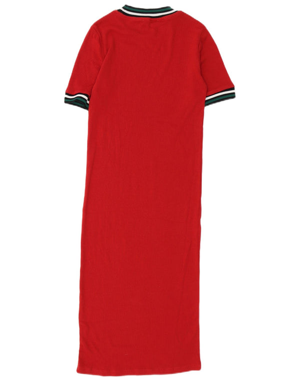 Rochie t-shirt Maxi Trafaluc pentru femei Zara UK 10 Mic Roșu