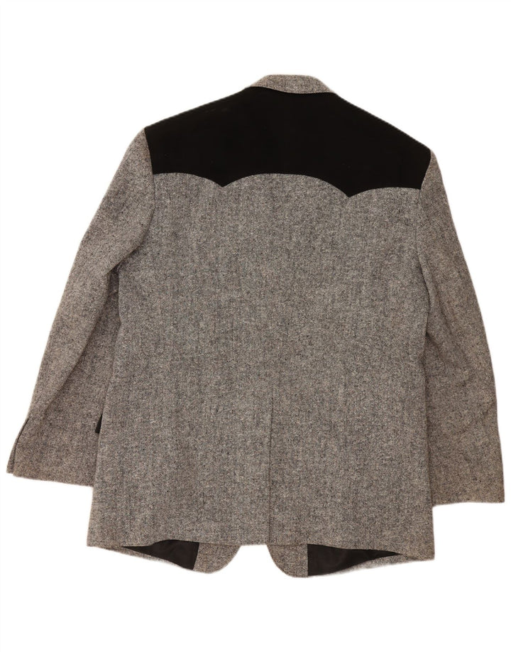 STOCKERPOINT Jachetă pentru bărbați cu 2 nasturi UK 44 2XL Lână color bloc gri