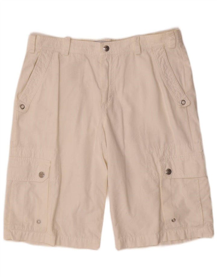 Pantaloni scurți cargo pentru bărbați Sergio Tacchini W32 Medium White