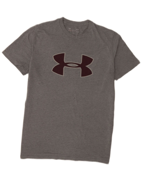 Tricou grafic Under Armour pentru bărbați Heat Gear Top Medium Gri