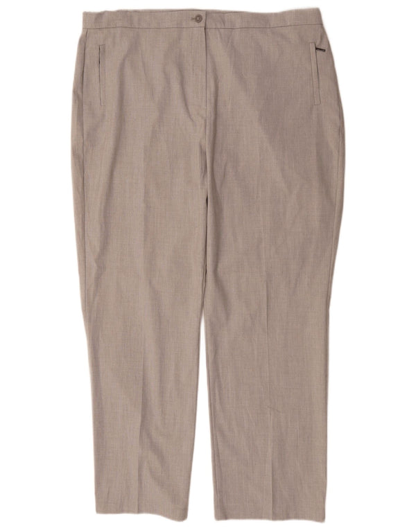 Pantaloni casual drepti pentru femei Marks & Spencer UK 18 XL W36 L29 gri