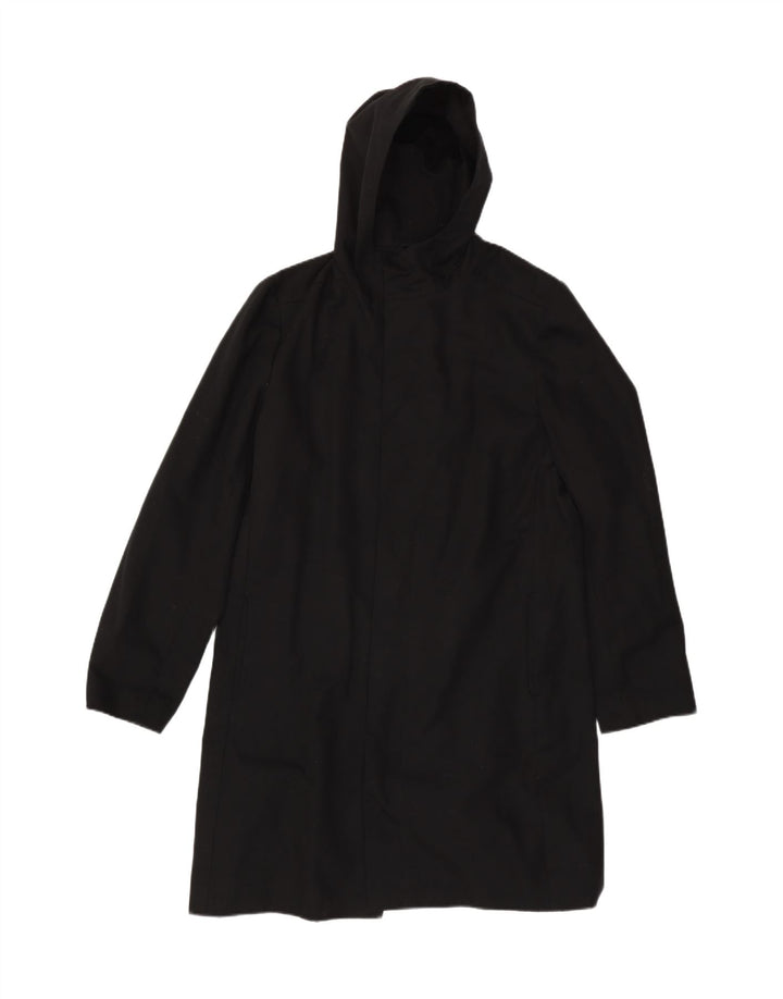 Palton cu glugă pentru bărbați VINTAGE UK 40 Acetat mare negru