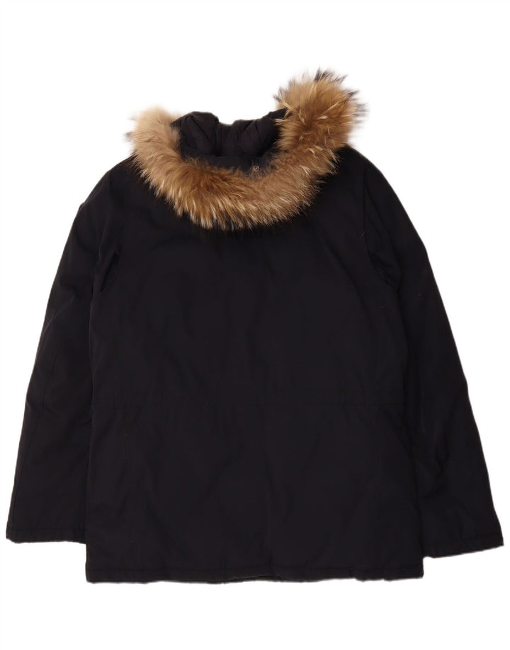Jachetă parka cu glugă pentru bărbați BLAUER UK 42 XL bleumarin