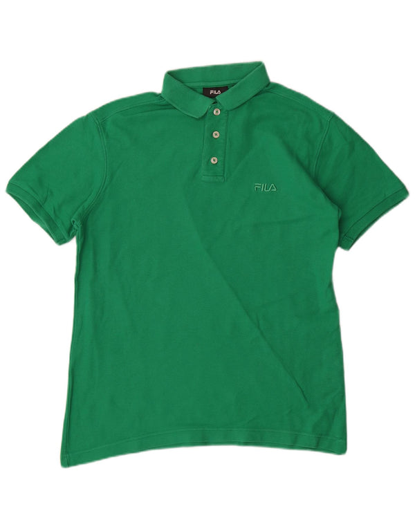 Tricou Polo Fila Bărbați Mic Verde Bumbac