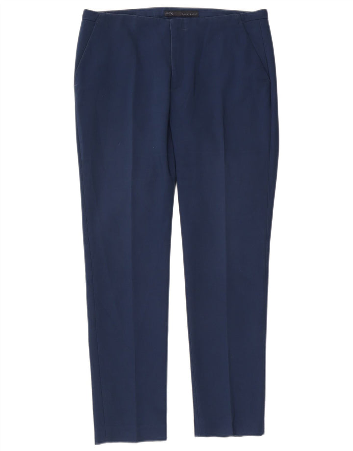 Pantaloni chino slim pentru femei Zara L30 L27 Albastru