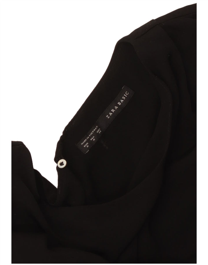 Rochie A-Line fără mâneci Zara pentru femei UK 14 Medium Black