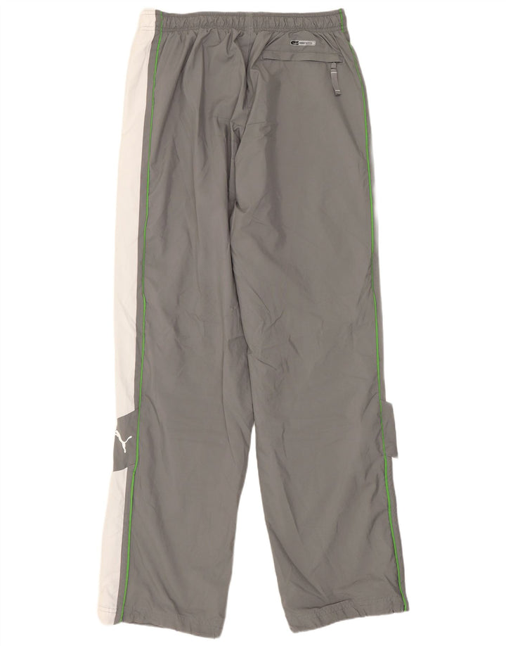 Pantaloni de trening Puma pentru bărbați, gri mediu, poliester color bloc