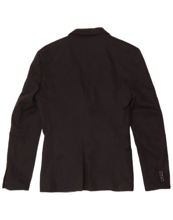 Jachetă blazer pentru bărbați Zara cu 2 nasturi UK 36 Mic Negru