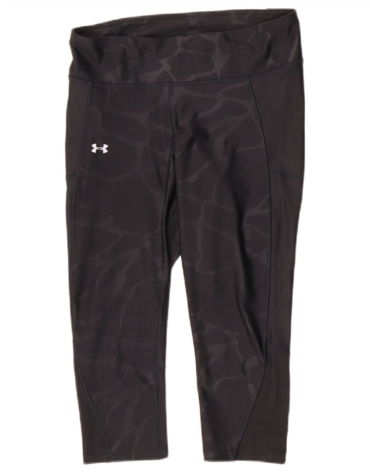 Leggings Capri Under Armour pentru femei UK 14, camuflaj mediu negru