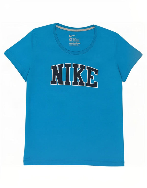 Tricou grafic pentru femei Nike Slim Fit Top UK 18 XL Bumbac albastru