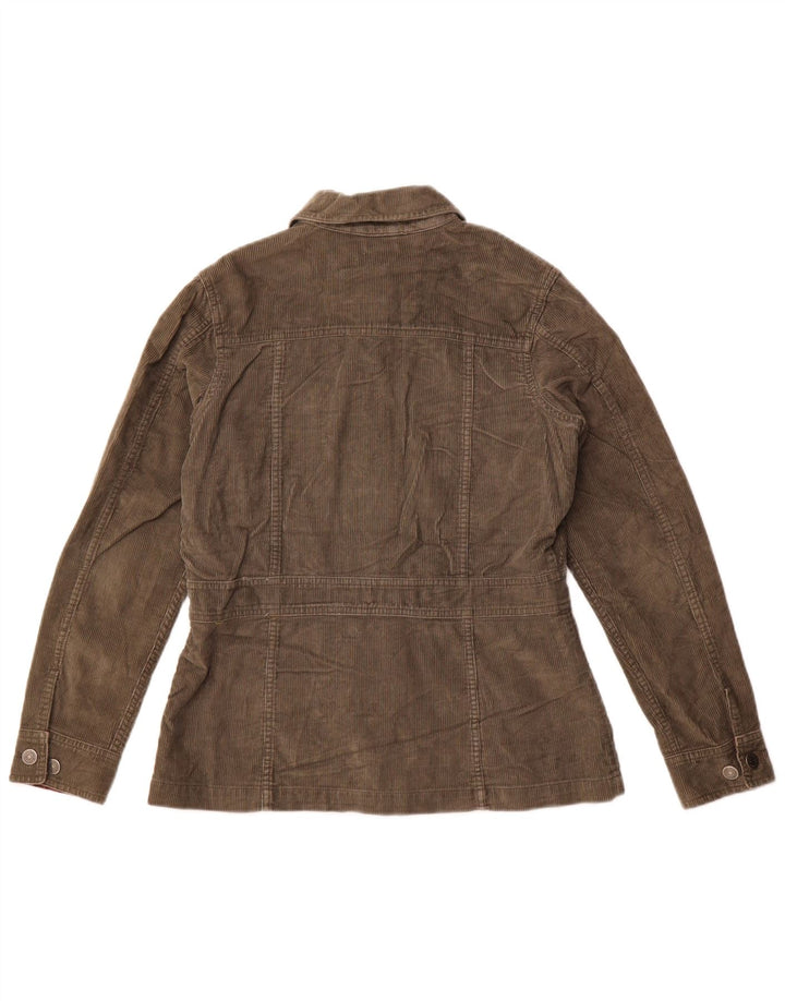 Jachetă pentru femei Eddie Bauer din velur, cu tăiere largă, UK 10, bumbac kaki mic