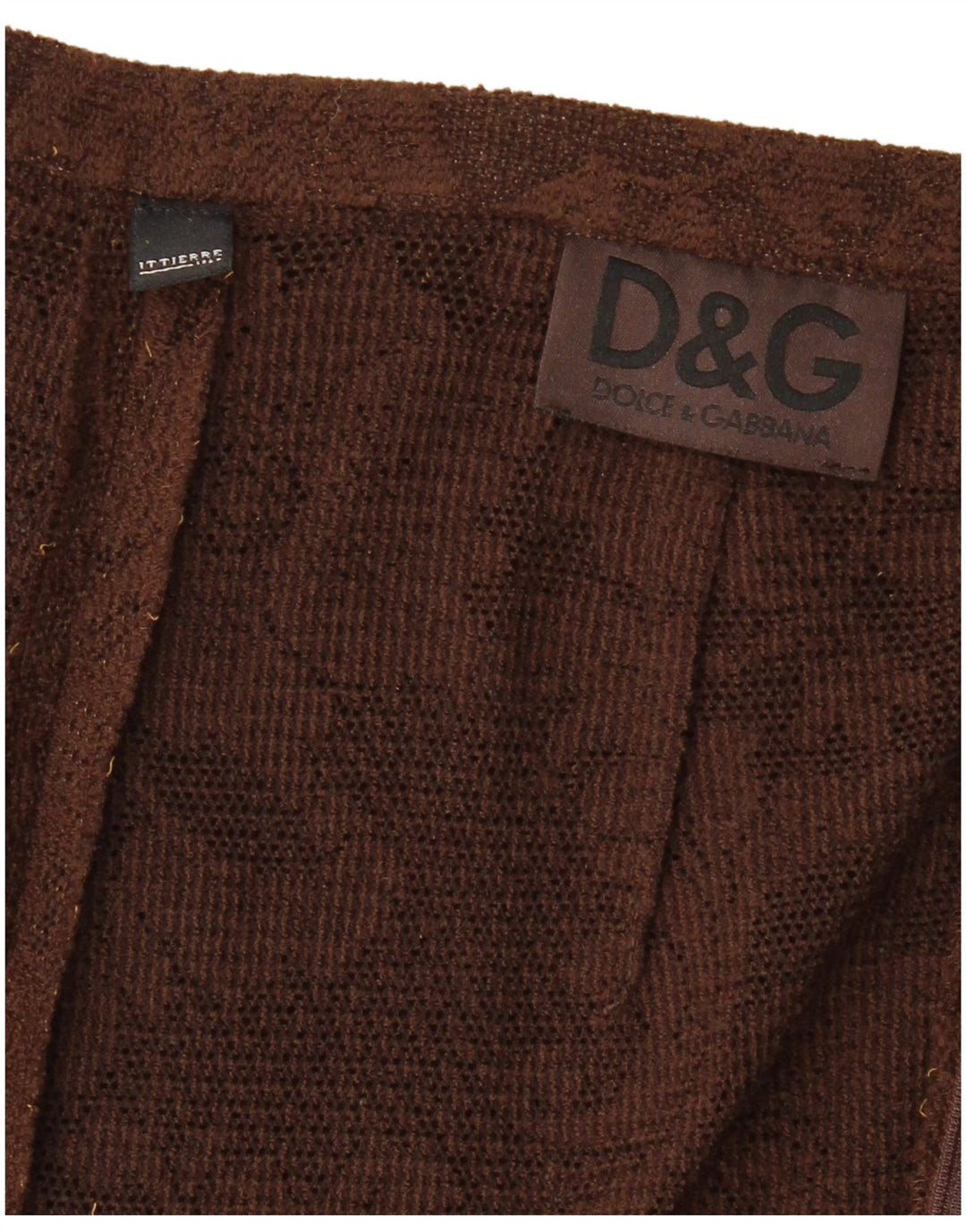 DOLCE & GABBANA Fusta Maxi tricotată pentru femei W26 Small Brown Floral