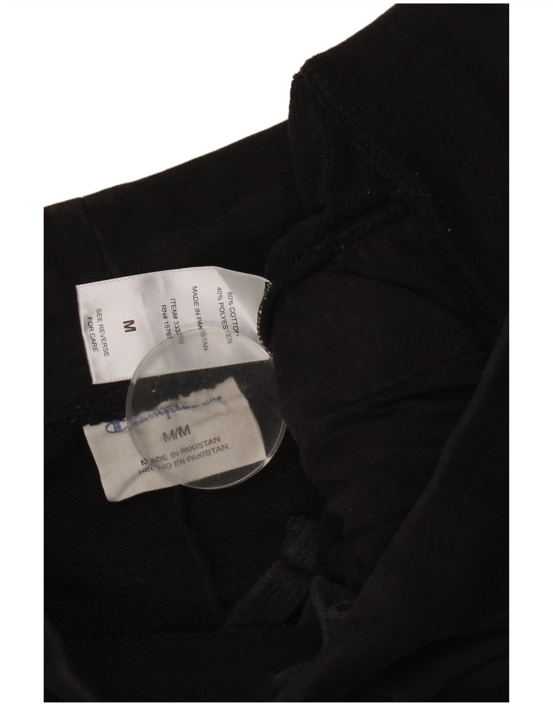 Pantaloni de trening pentru bărbați Champion Pantaloni de jogging Bumbac mediu negru