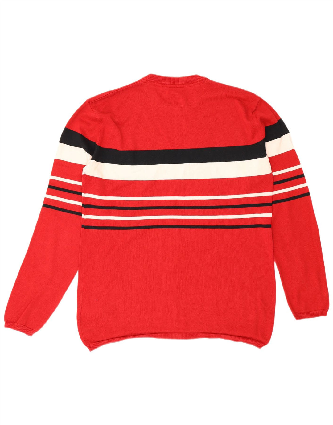 Pulover Levi's pentru bărbați cu gât roșu, bumbac cu dungi mari