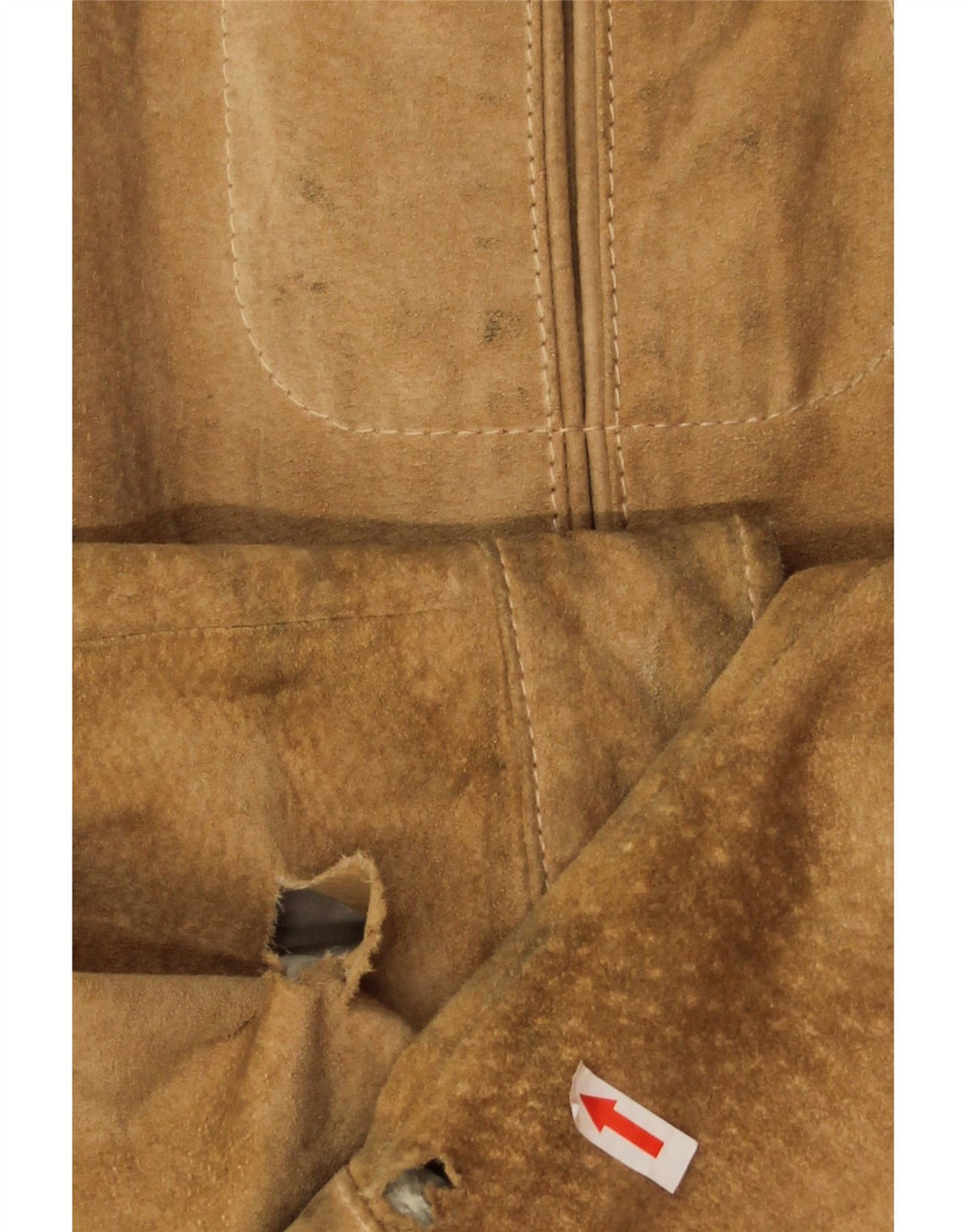 Bomber vintage pentru bărbați din piele intoarsa IT 54 2XL din piele bej