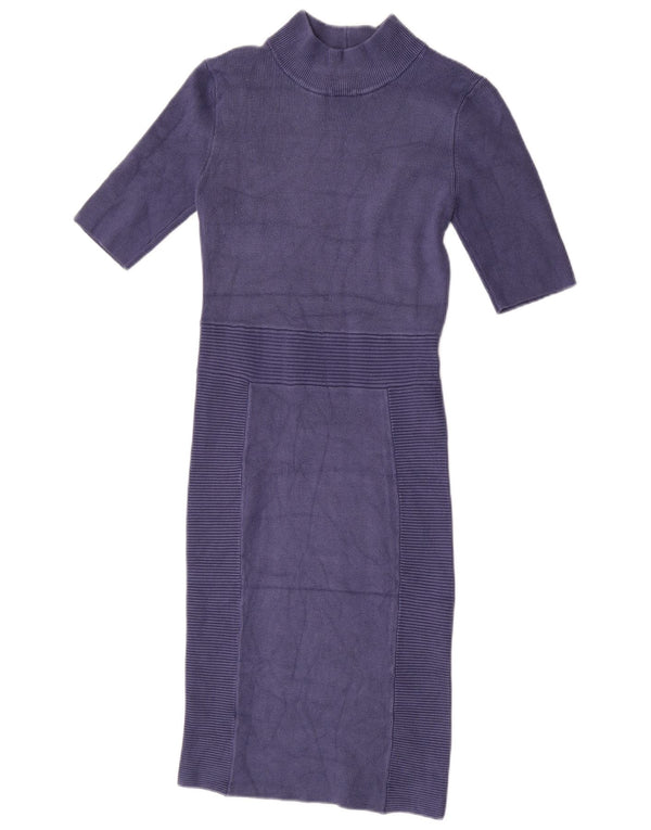 Guess Rochie Jumper cu mâneci scurte pentru femei UK 8 Mic Violet Rayon