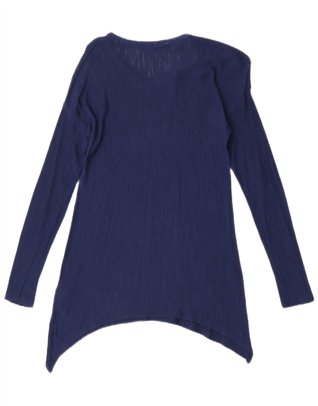 Top cu tunică asimetrică pentru femei Zara UK 10 Small Blue Viscose