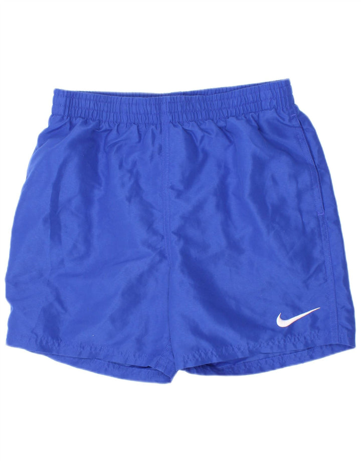 Pantaloni scurți sport Nike pentru băieți 12-13 ani, mari, albastru, poliester