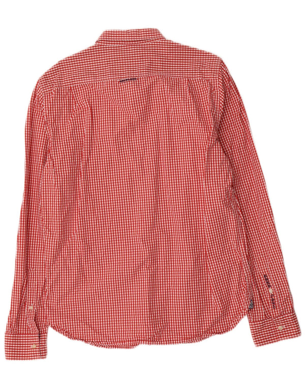Cămașă pentru bărbați Superdry XL, roșu, bumbac vichy