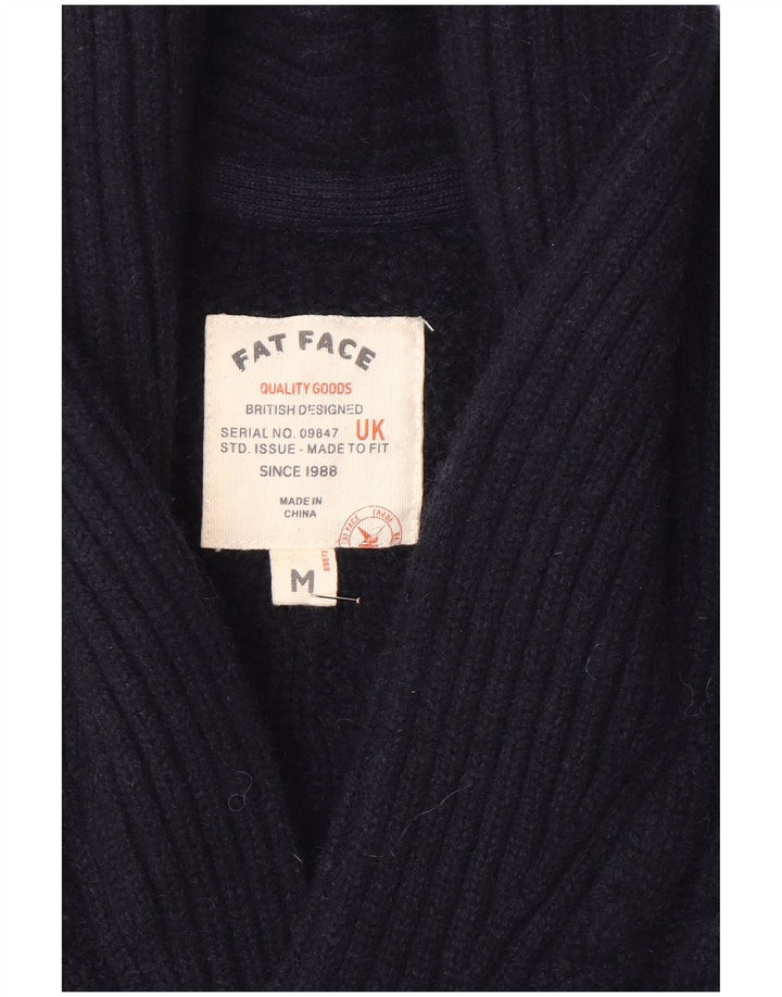 Pulover cardigan pentru bărbați Fat Face Lână albastru bleumarin mediu