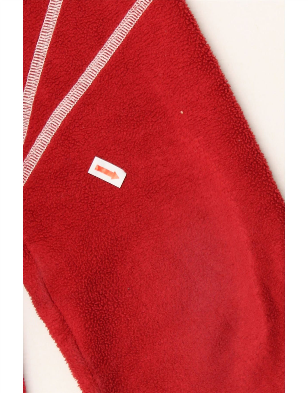 JACK WOLFSKIN Womens Loose Fit Fleece Jacket UK 10 Small Red Polyester Vintage Jack Wolfskin and Second-Hand Jack Wolfskin from Messina Hembry 