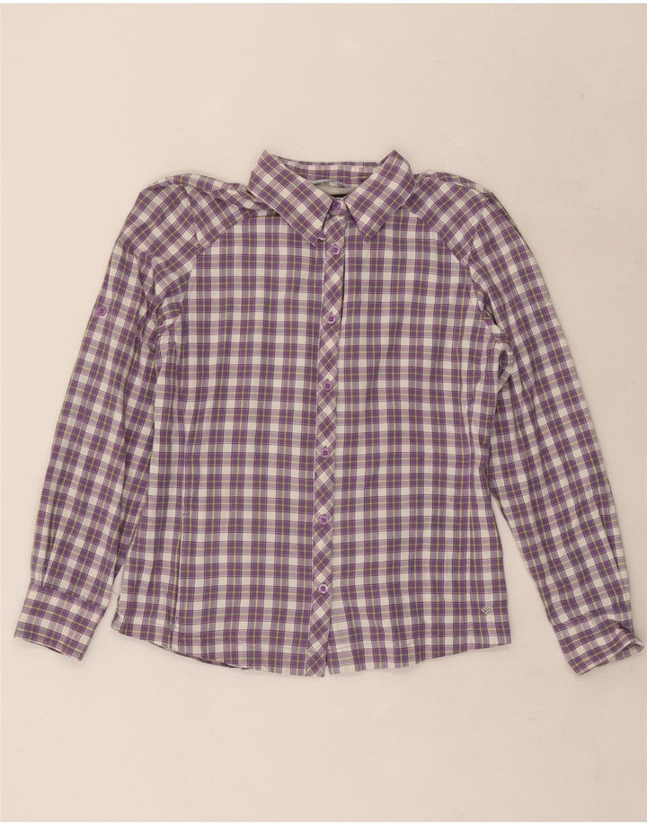 Cămașă Columbia Omni-Wick pentru femei UK 14 Medium Purple Check