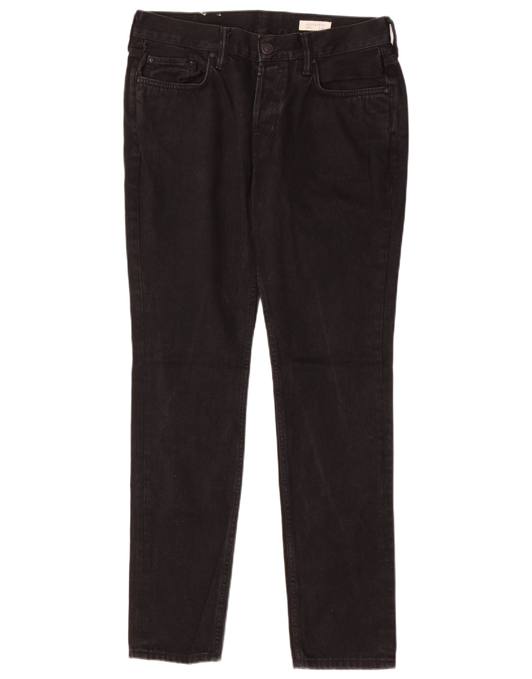 ALL SAINTS Blugi skinny pentru bărbați W32 L31 bumbac negru