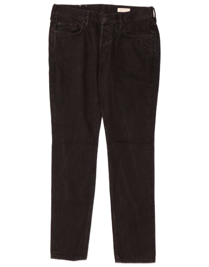 ALL SAINTS Blugi skinny pentru bărbați W32 L31 bumbac negru