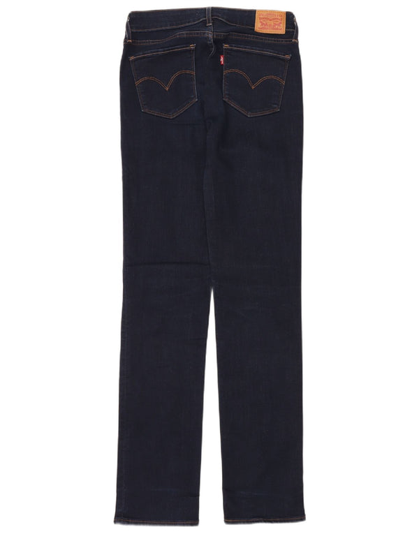 Blugi drepti 714 pentru femei LEVI'S L27 L32 bumbac bleumarin
