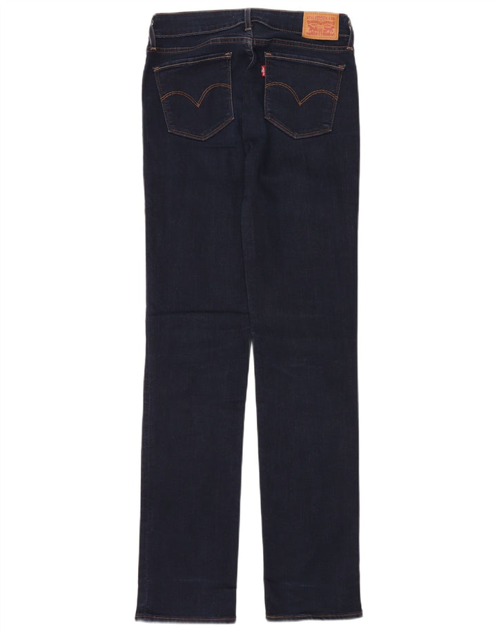 Blugi drepti 714 pentru femei LEVI'S L27 L32 bumbac bleumarin