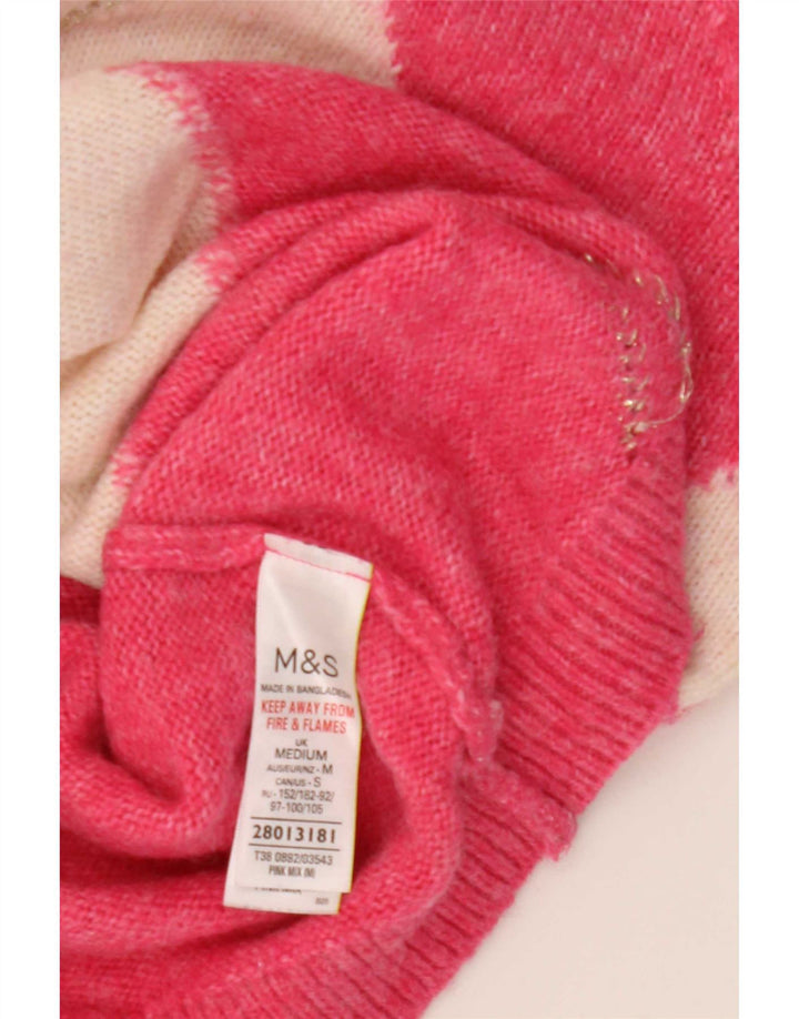 Pulover cu gât țestoasă pentru femei Marks & Spencer UK 14 Roz mediu